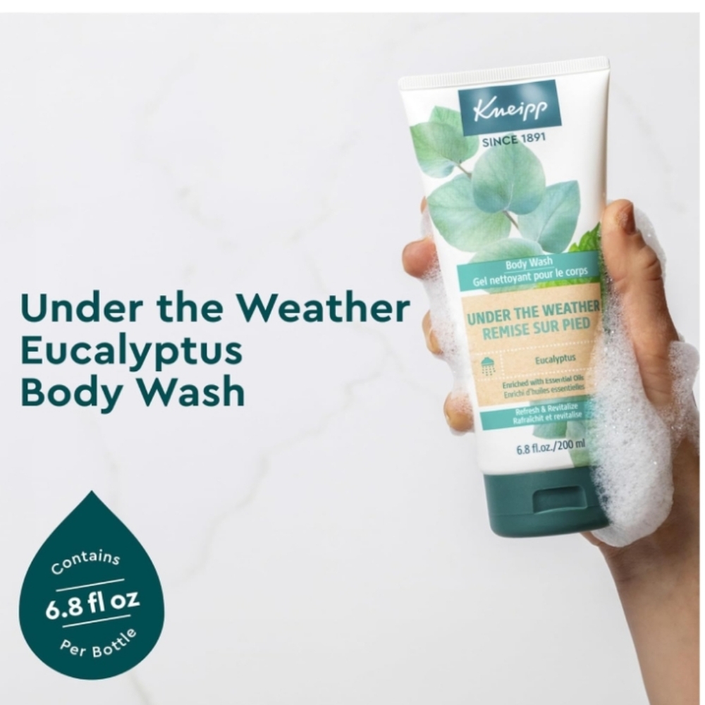 Kneipp - Gel Douche, Sinus, Balance, Pure, Soft, Body Wash - 2.53 fl oz /WOB